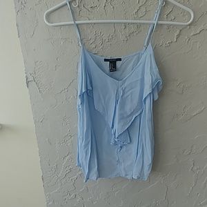 Forever 21 light blue crop top, size Small